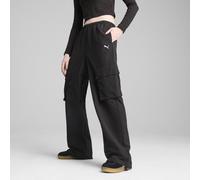 PUMA Pantaloni cargo WARDROBE ESS vestibilità comoda da donna, Abbigliamento, Nero, XS XS