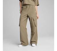 PUMA Pantaloni cargo WARDROBE ESS vestibilità comoda da donna, Abbigliamento, Velvet Moss, XL XL