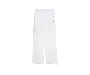 PUMA Pantaloni Cargo Wardrobe Ess vestibilità Comoda da Donna M White