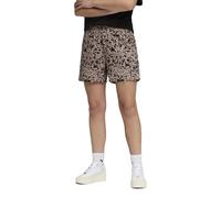 Puma - ESS GRAPHIC Animal Mid-Rise AOP Woven Sh Beige - Abbigliamento S Beige
