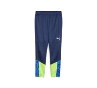 PUMA Pantaloni da Allenamento Individualcup, Lavorati a Maglia Uomo, Persiano Blue-PRO Verde, M
