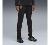 PUMA Pantaloni da allenamento Manchester City per ragazzi, Abbigliamento, Nero/Silver, 13-14Y 13-14Y