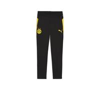 PUMA Pantaloni da training Borussia Dortmund da uomo, Sport, Nero/Faster Giallo, M M