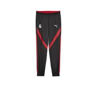 PUMA Pantaloni in tessuto pre-partita Egitto da uomo, Sport, Nero/Rosso, XS XS