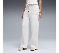 PUMA Pantaloni larghi a vita alta HER da donna, Abbigliamento, Bianco, M M