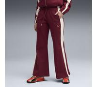 PUMA Pantaloni scampanati T7 da donna, Abbigliamento, Rosso, S S