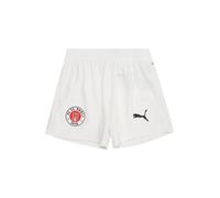 PUMA Shorts FC St. Pauli 25/26 per ragazzi, Abbigliamento, Bianco/Espresso Marrone, 7-8Y 7-8Y