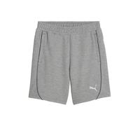 PUMA teamFINAL Casuals Shorts Jr - Pantaloncini in Maglia Adulti Unisex, Medium Gray Heather-PUMA Silver, 658539