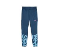 PUMA Pantaloni sportivi 'IndividualFINAL' navy / azzurro / rosa Bambini PUMA 140