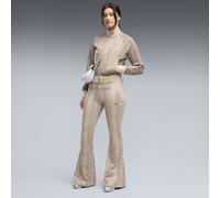 PUMA Pantaloni svasati aderenti da donna con stampa pitonata, Abbigliamento, Beige, M M