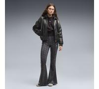 PUMA Pantaloni svasati aderenti da donna con stampa pitonata, Abbigliamento, Nero, S S