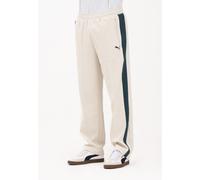 PUMA Pantaloni Uomo Bianco Pantaloni sportivi Pantalone sportivo T7 Autunno inve