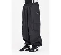 PUMA Pantaloni Uomo Nero Pantaloni sportivi Pantalone cargo FUTURE PUMA ARCHIVE