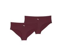Puma Panties Hipster da Donna (Confezione da 2), Rubino Shimmer, M