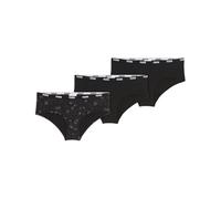 Puma Panties - Pantaloni da Donna Stampati, Confezione da 3, Nero (Black Combo), S