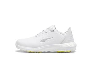 PUMA Phantomcat Nitro +, Golf Shoe Uomo, Puma White Puma Silver Ash Gray, 48 EU
