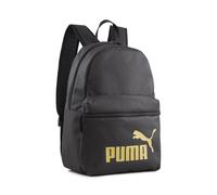 PUMA Phase Backpack Zaino Nero Logo Dorato Taglia Unica Unisex, Palestra