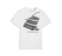 PUMA T-Shirt con Grafica Porsche Legacy da Uomo S, White