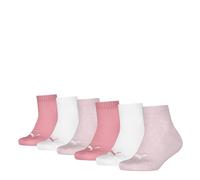 PUMA Plain Calzini, Rosa e Bianco, 35-38 (Pacco da 9) Unisex-Bambini e Ragazzi