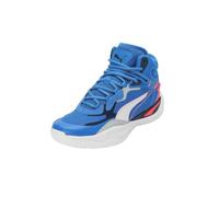 PUMA Playmaker Pro Mid, Scarpe da basket Unisex - Adulto, Puma Black Persian Blue Fire Orchid Ultra Blue, 42.5 EU