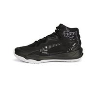 PUMA Playmaker PRO Mid - Sneaker da Basket da Uomo, Nero/Bianco, 10.5