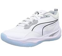 PUMA Playmaker Pro, Scarpe da Basket Unisex - Adulto, Bianco (Puma White-Quarry), 44 EU
