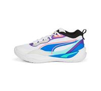 PUMA Playmaker PRO, Scarpe da Basket Unisex-Adulto, Bianco Team Viola, 46 EU