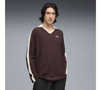 PUMA Polo a maniche lunghe T7 dal taglio morbido da uomo, Abbigliamento, Marrone, XS XS