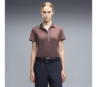 PUMA Polo da golf a maniche corte CLOUDSPUN Bridges da donna, Abbigliamento, Marrone, L L