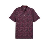 PUMA Polo da golf CLOUDSPUN Carmela Floral da uomo, Abbigliamento, Deep Navy/Ruby Shimmer, XXL XXL