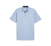 PUMA Polo da golf Pure 2.0 Circle Cat da uomo, Abbigliamento, Haute Tropic/Deep Navy, L L