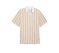 PUMA Polo da uomo Class Relaxed Pinnacle crema | S
