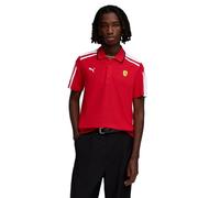 PUMA Polo Scuderia Ferrari MT7 da uomo, Abbigliamento, Rosso, L L