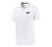 Puma Polo Uomo - Pique, Elasticizzato Cotone, Manica Corta, Bianco e Nero L
