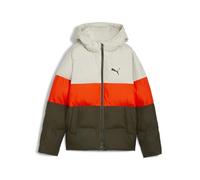PUMA Poly Hooded Puffer Jacket - Poliball Unisex, Dark Olive, 164-626502