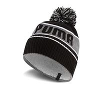 PUMA Pom Beanie Cappello, Black-Dark, Taglia Unica Unisex-Adulto