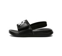 PUMA Popcat 20 Backstrap AC Inf, Slide Sandal Unisex-Bambini, Black White, 27 EU