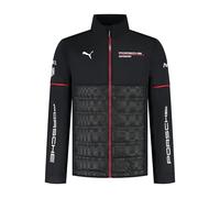 PUMA Porsche Motorsport Giacca ibrida del team per uomo con parte superiore tessuta e parte inferiore imbottita per massimo comfort - Nero - Taglia: S