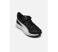 PUMA Pounce Lite AC+ PS, Sneaker, Black White Silver, 31.5 EU