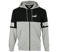 PUMA Power Colorblock - Felpa da Uomo con Zip