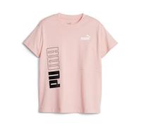 Puma Power Colorblock Tee G, Camicia Bambine e Ragazze, Peca Smoothie, 164