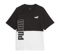 Puma Power Colorblock Tee, T-Shirt Donna, Puma Black, XS