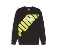 PUMA Power Graphic Crew TR Sudore, Lucentezza Nero-Calce, L Unisex-Adulto