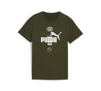 PUMA Power Graphic Tee B - Magliette Ragazzi, Dark Olive, 681858