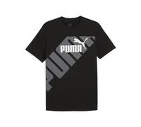 PUMA Power Graphic Tee, Maglietta Unisex-Adulto, Black, M
