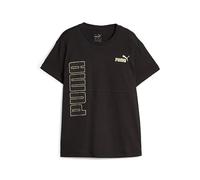 Puma Power Logo Love Colorblock Tee G, Camicia Bambine e Ragazze, Black
