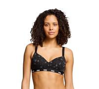 PUMA Printed Padded Reggiseno Sportivo, Nero (Black Combo), XS Donna