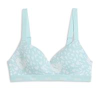 PUMA Printed Padded Top Reggiseno Sportivo, Menta, S Donna