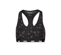 PUMA Printed Racer Back Reggiseno Sportivo, Nero (Black Combo), S Donna