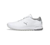 PUMA PROADAPT ALPHACAT Leather, Scarpe da Golf Uomo, Multicolore White Silver, 48.5 EU
